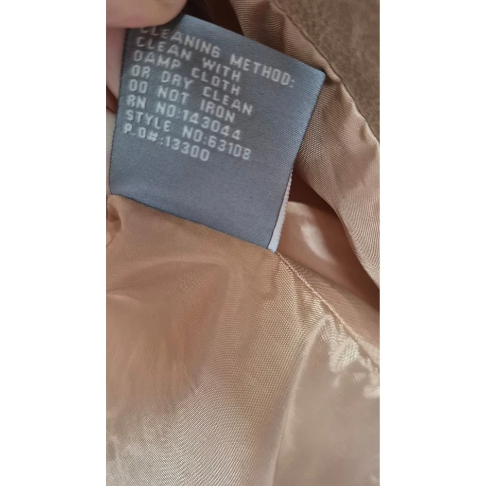 Bagatelle Tan Faux Leather Moto Jacket Western Biker XS‎